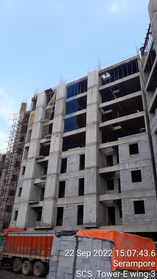 Tower E Zone 3: 7th  Floor Slab Casting completed