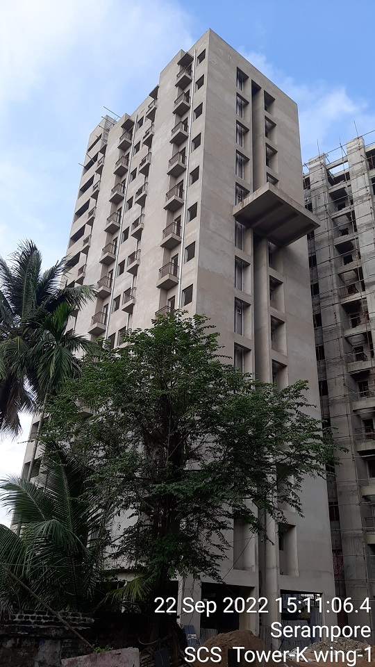 Tower K Zone 1: External Plaster work completed