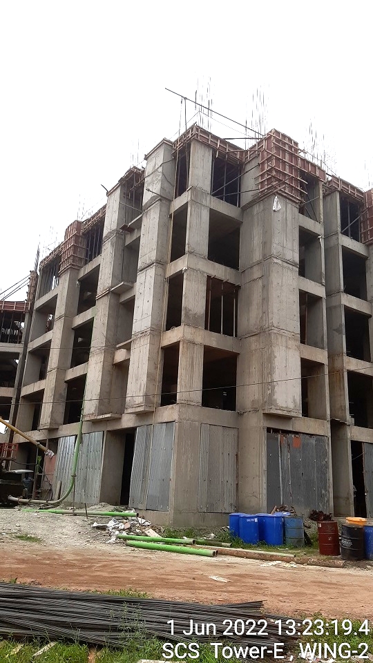 Tower E Zone 2: 5th Floor Slab Casting Completed 