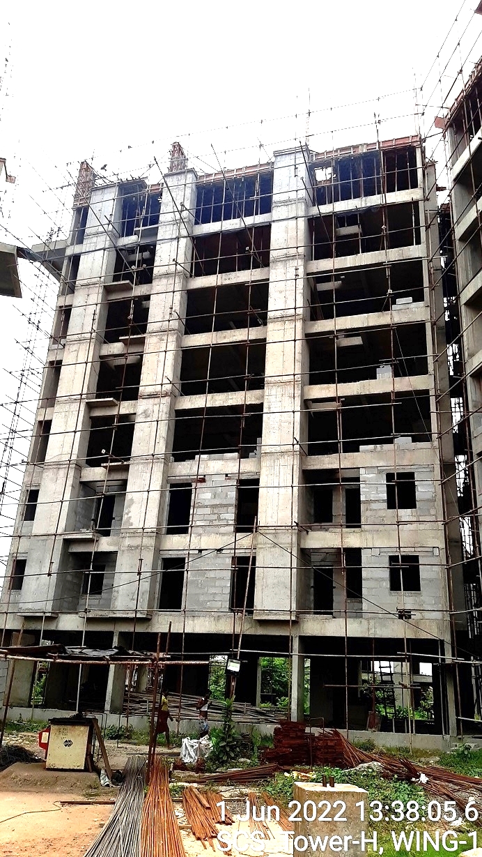  Tower-H-Zone-1-8th  Floor Slab Casting Completed 