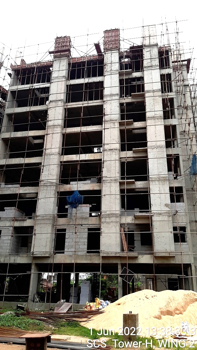 Tower-H-Zone-2-8th  Floor Slab Casting Completed 